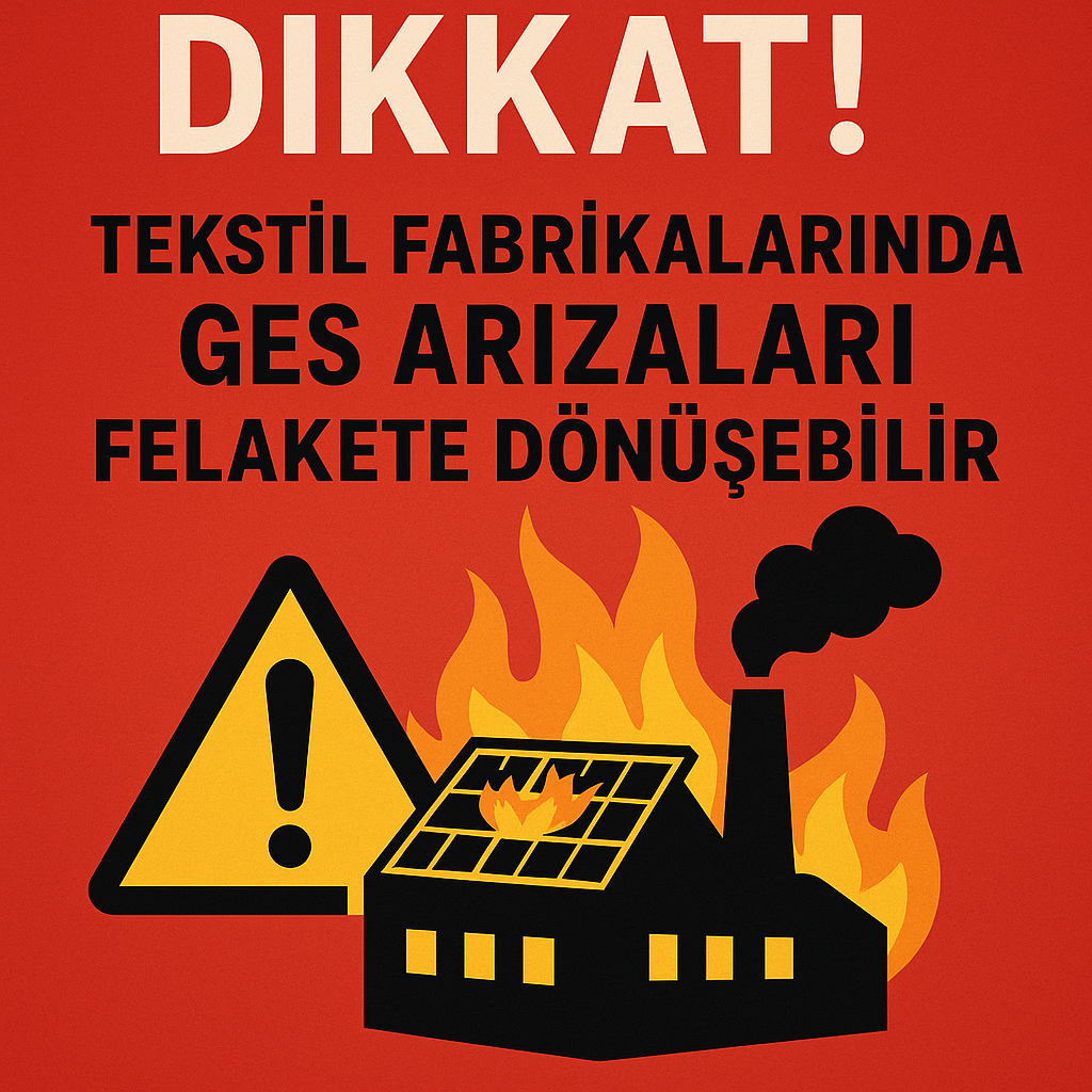 Dikkat! Tekstil Fabrikalarında GES Arızaları Felakete Dönüşebilir